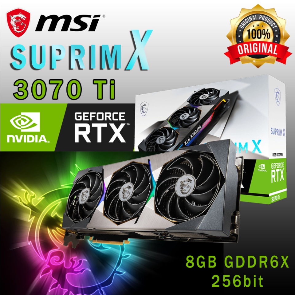 Graphics Card Msi Rtx Suprim 3070 GeForce RTX™ NVIDIA® 3070 Ti
