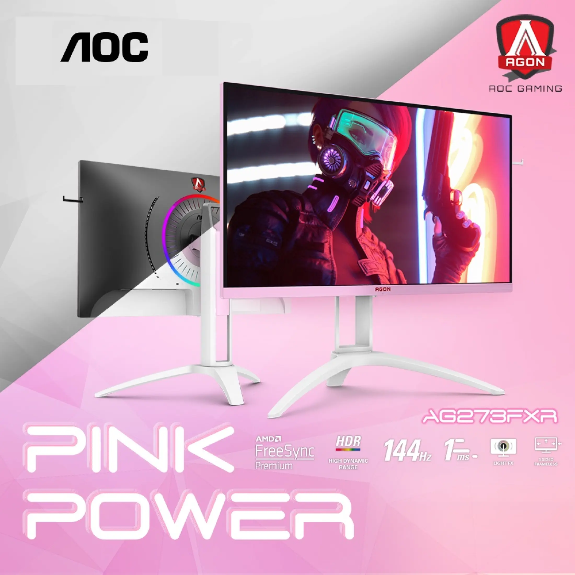 Agon Iii Ag273fxr 27 Ips Wide Viewing Angle Gaming Monitor Pink Lazada Ph