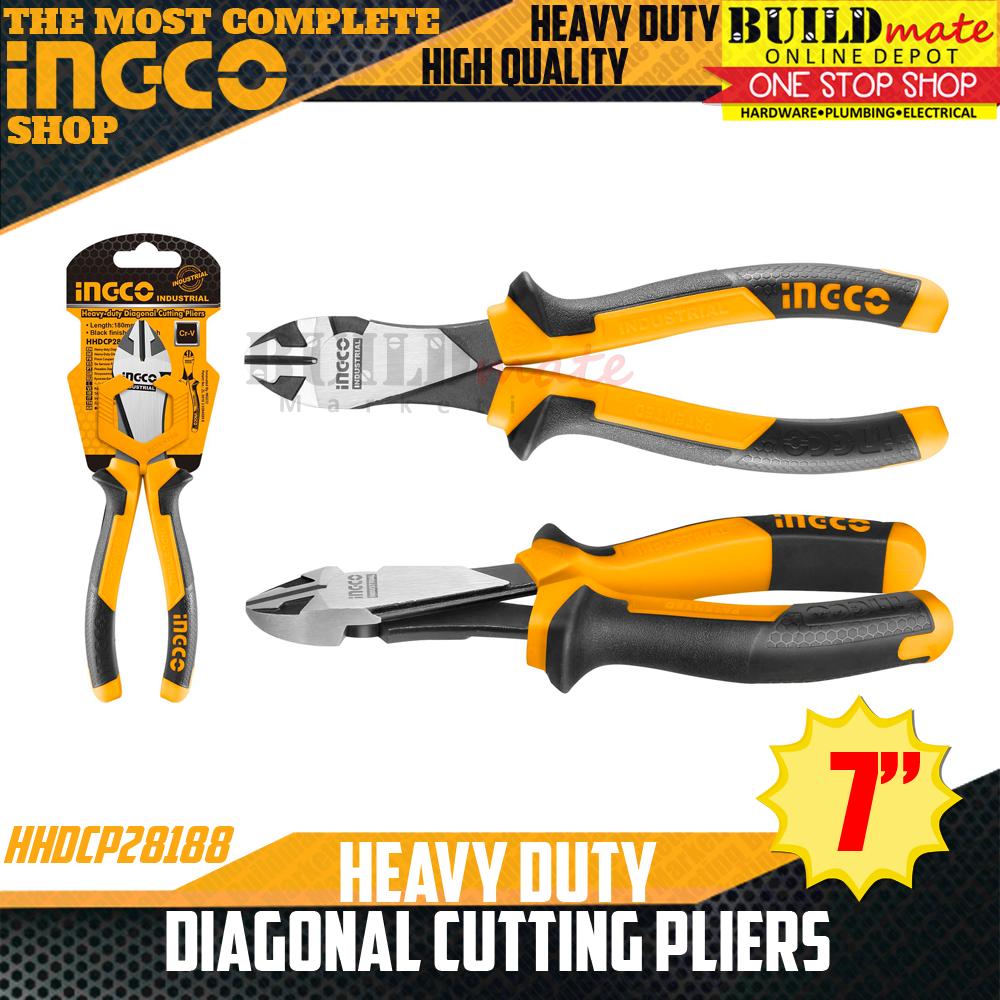 INGCO Heavy Duty Diagonal Cutting Pliers 7 inch HHDCP28188 •BUILDMATE• | Lazada PH