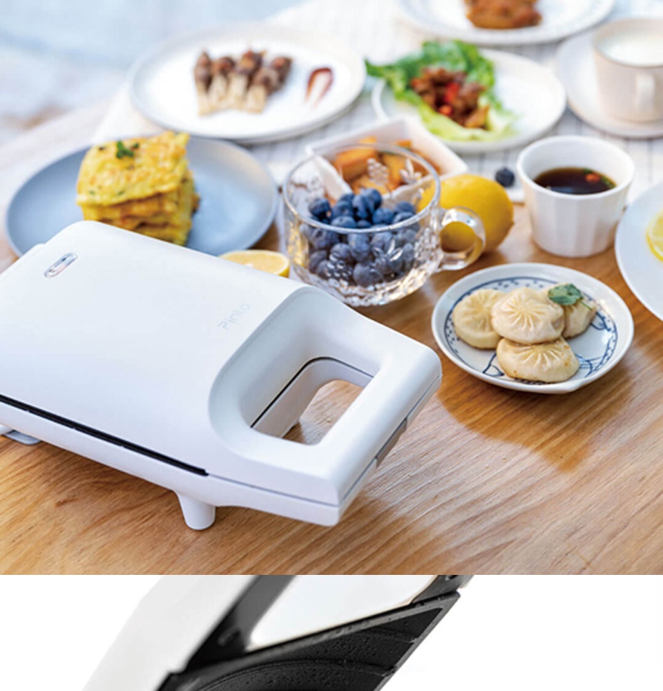 PINLO Mini Sandwich Machine Breakfast Maker Multi Cookers Toasters Electric  Ovens Hot Plates Bread Pancake Waffle