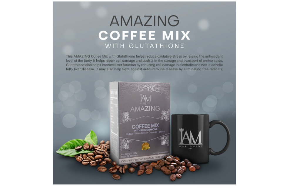 amazing coffee mix with glutathione IAM WORLDWIDE Amazing Coffee Mix with Glutathione | FREE SHIPPING Enormous Coffee Cup Fantastic Café World Café Amazing Tea - Lazada