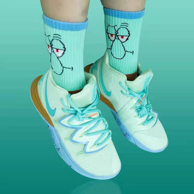 kyrie 5 spongebob socks