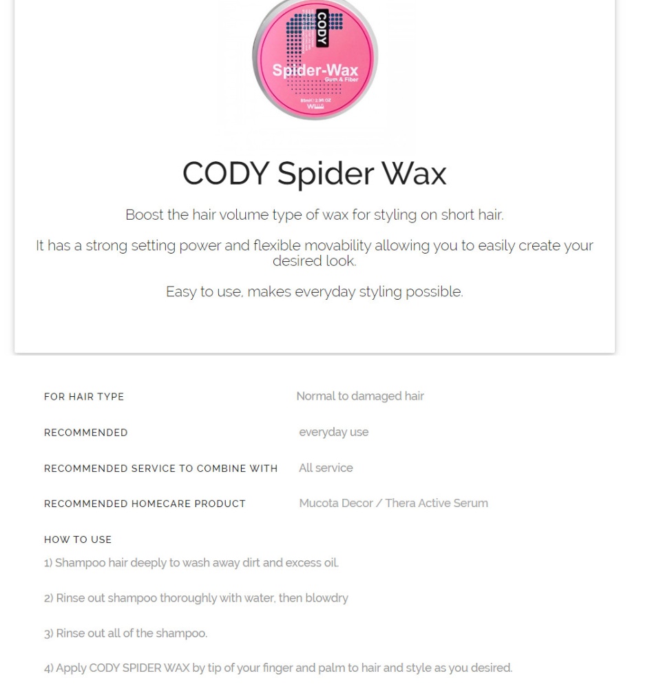 Spider Wax 01 175ml – Welcome to PersonalStuff