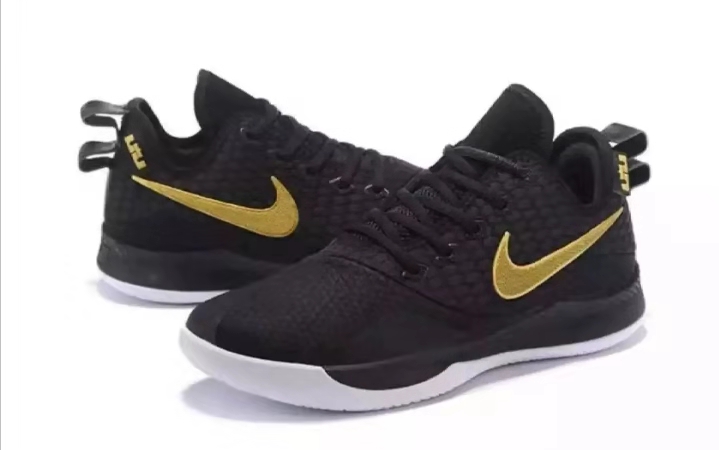lebron black and gold basketball shoes