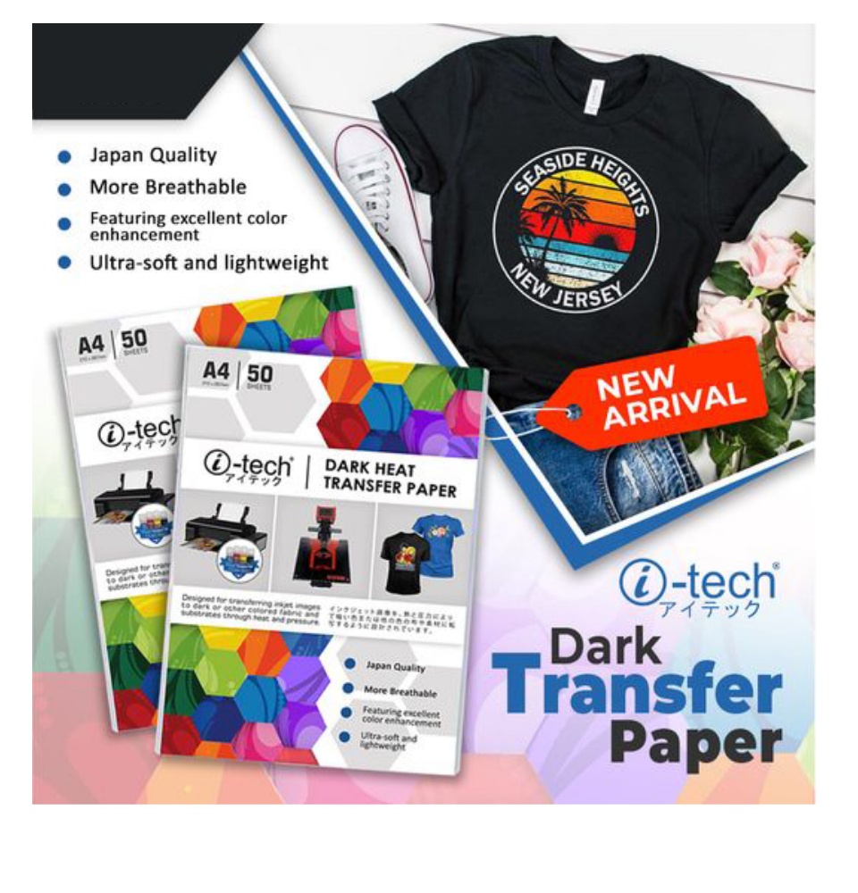 Dark Transfer Paper itech Old Version A4 Dark Designed for