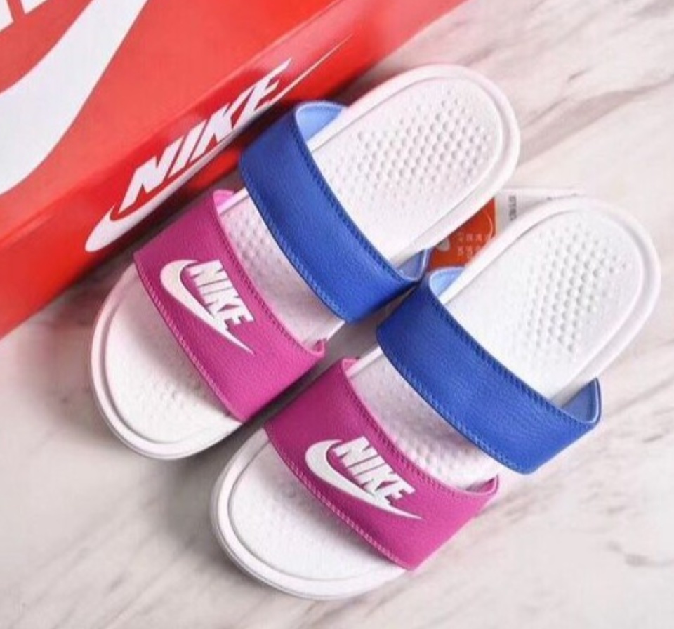 nike pink blue shoes