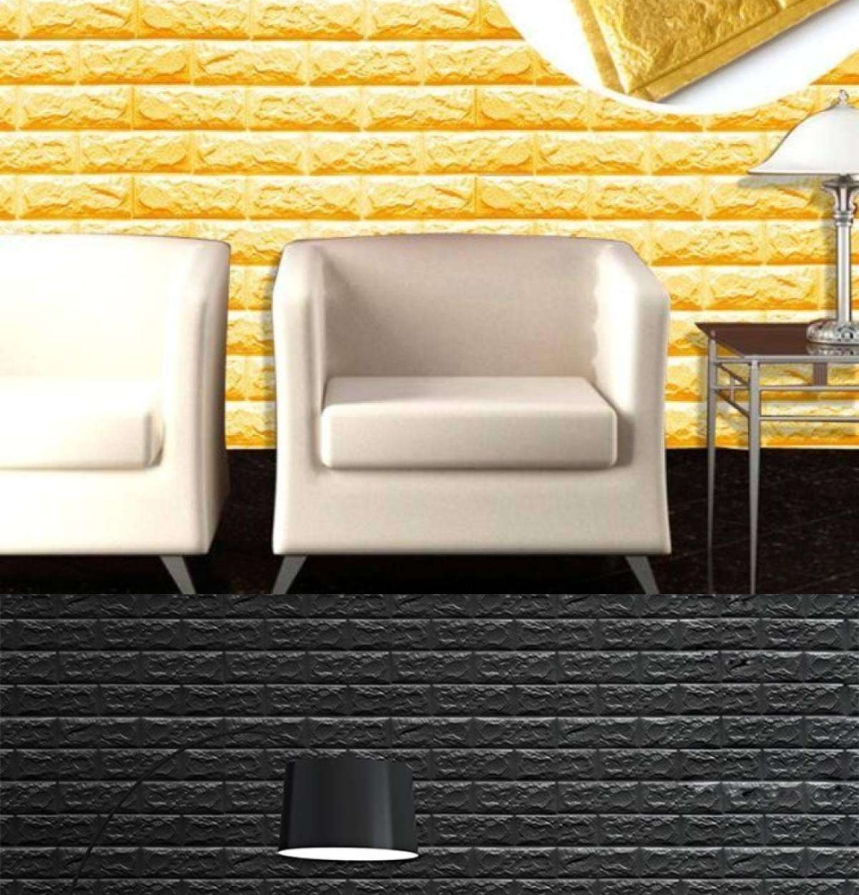 70X38 PE Foam 3D Wall Paper Safty Home Decor Wallpaper DIY Wallpaper Brick  Living Room Kids Bedroom Decorative Sticker