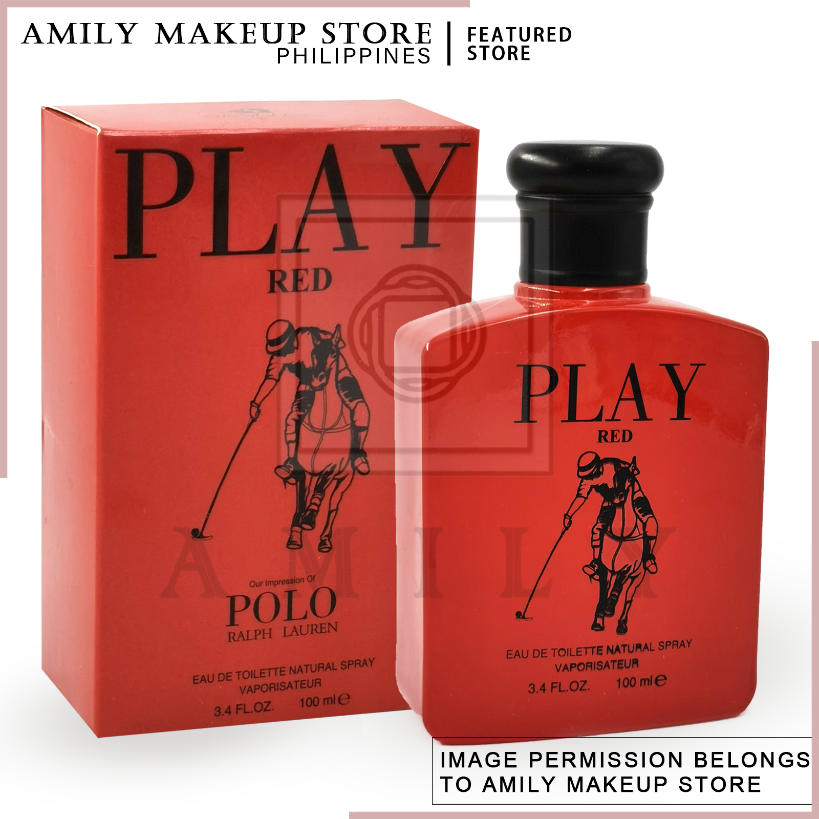AMILY 100% 100ML # 6614 PLAY RED POLO 