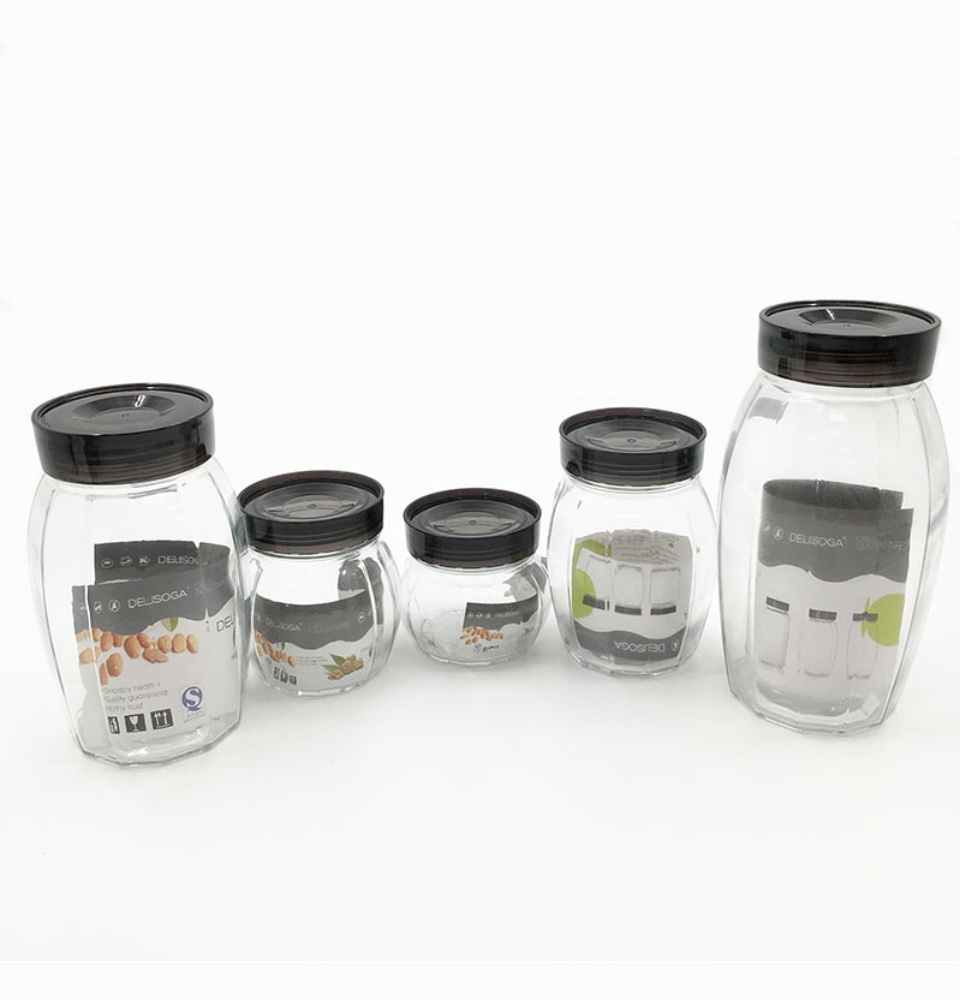 Musa Glass Storage Jars with Airtight Lids – DOFIRA