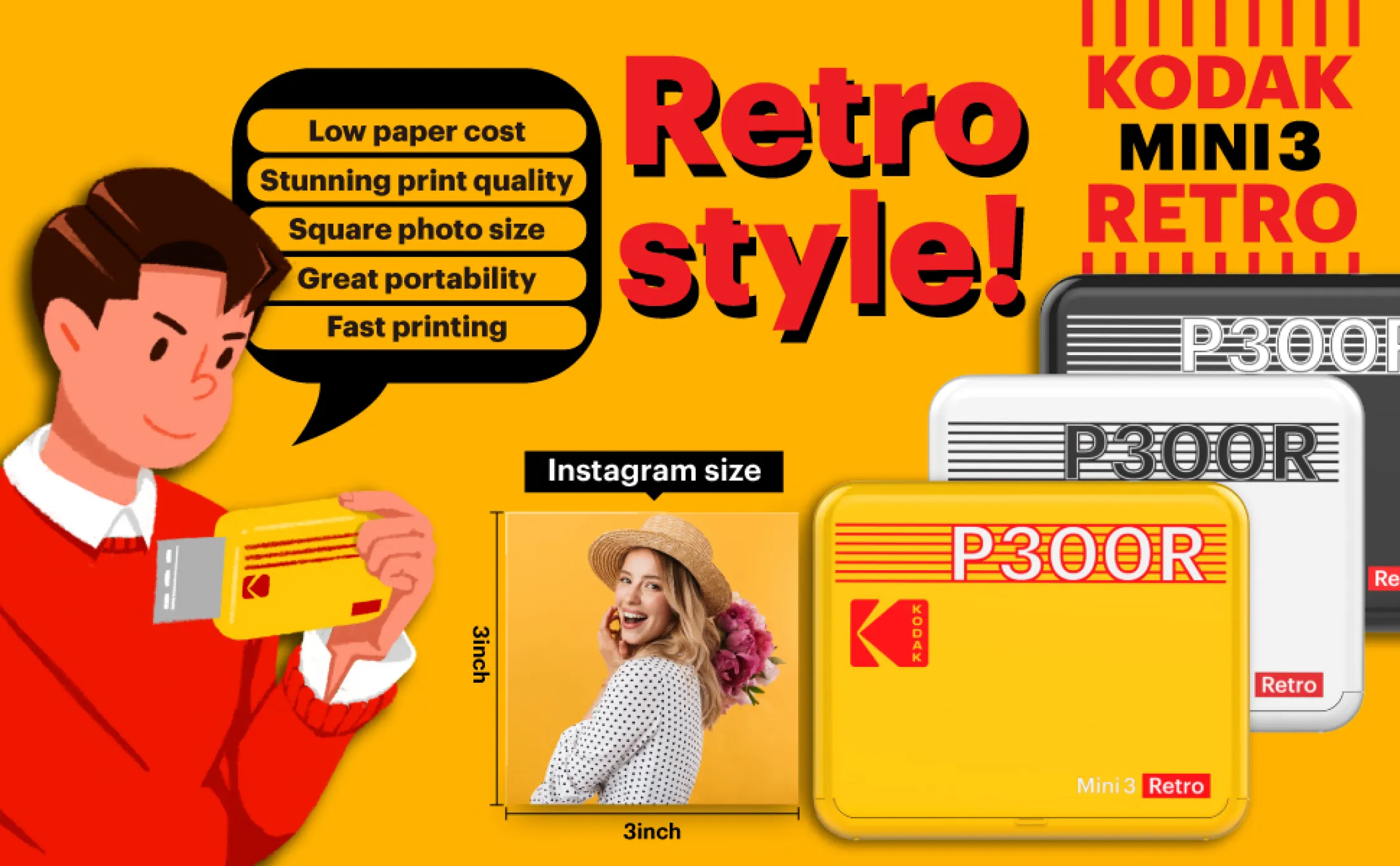 kodak mini 3 retro printer