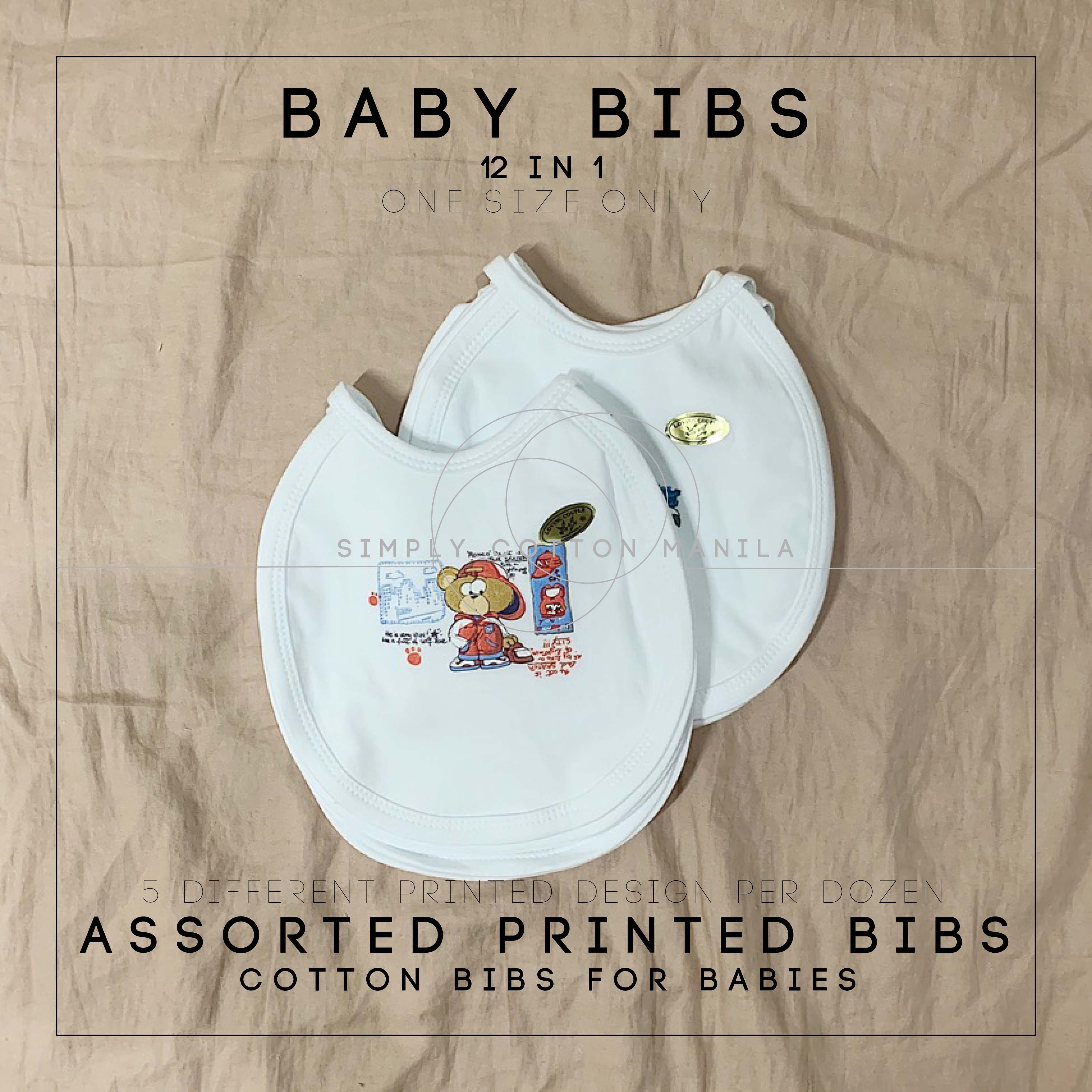 printed baby bibs