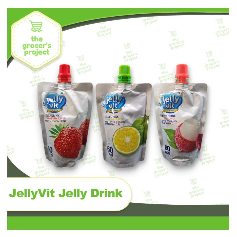 jelly vit l glutathione Grocer'sProject [GP] Jelly Drink 150mL (Strawberry/Lychee/Calamansi) Love your skin more and
