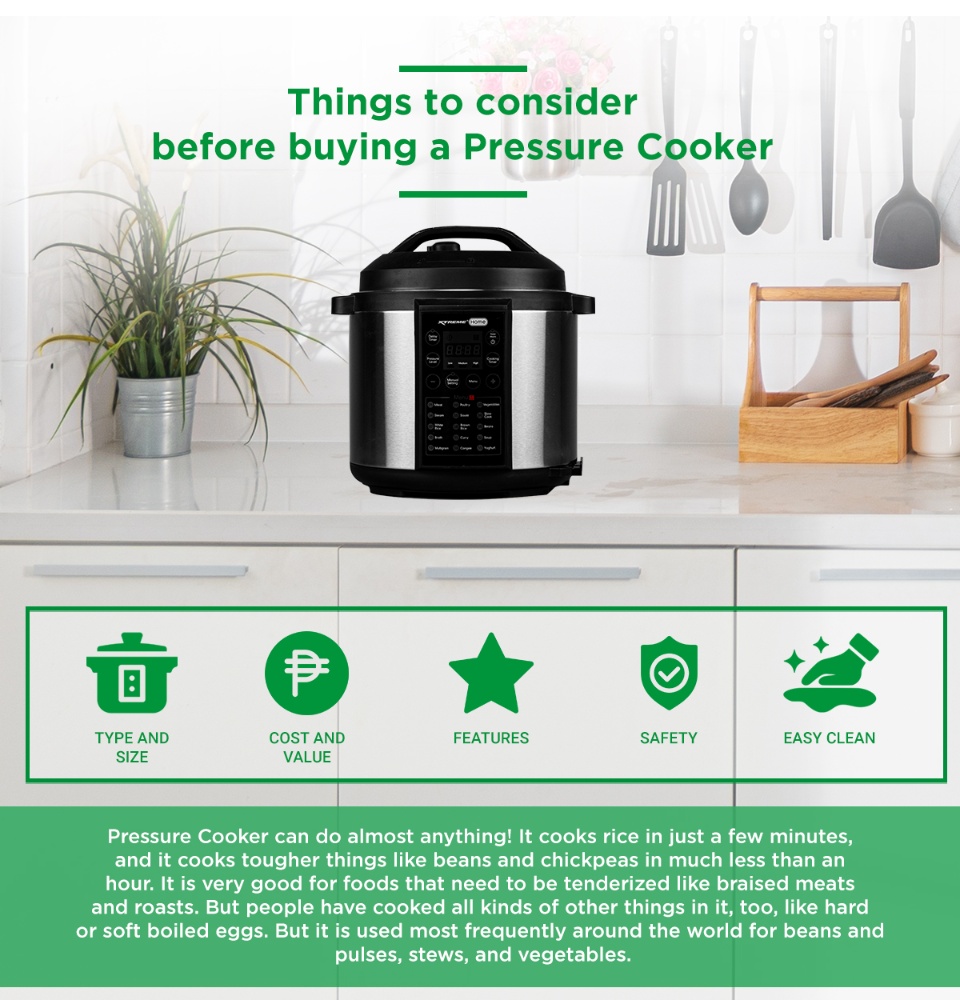 X-SERIES 6L Pressure Cooker Multi-Function (Keep Warm Slow Cook