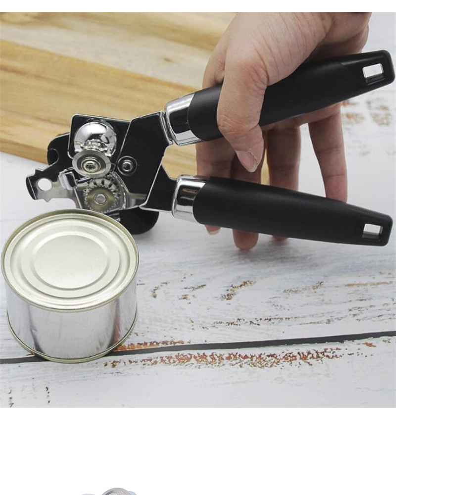 Can Opener Stainless Steel Manual Tin Can Opener Heavy Duty 3-in-1 Bottle  Opener Lever for Kitchen by JUST4U
