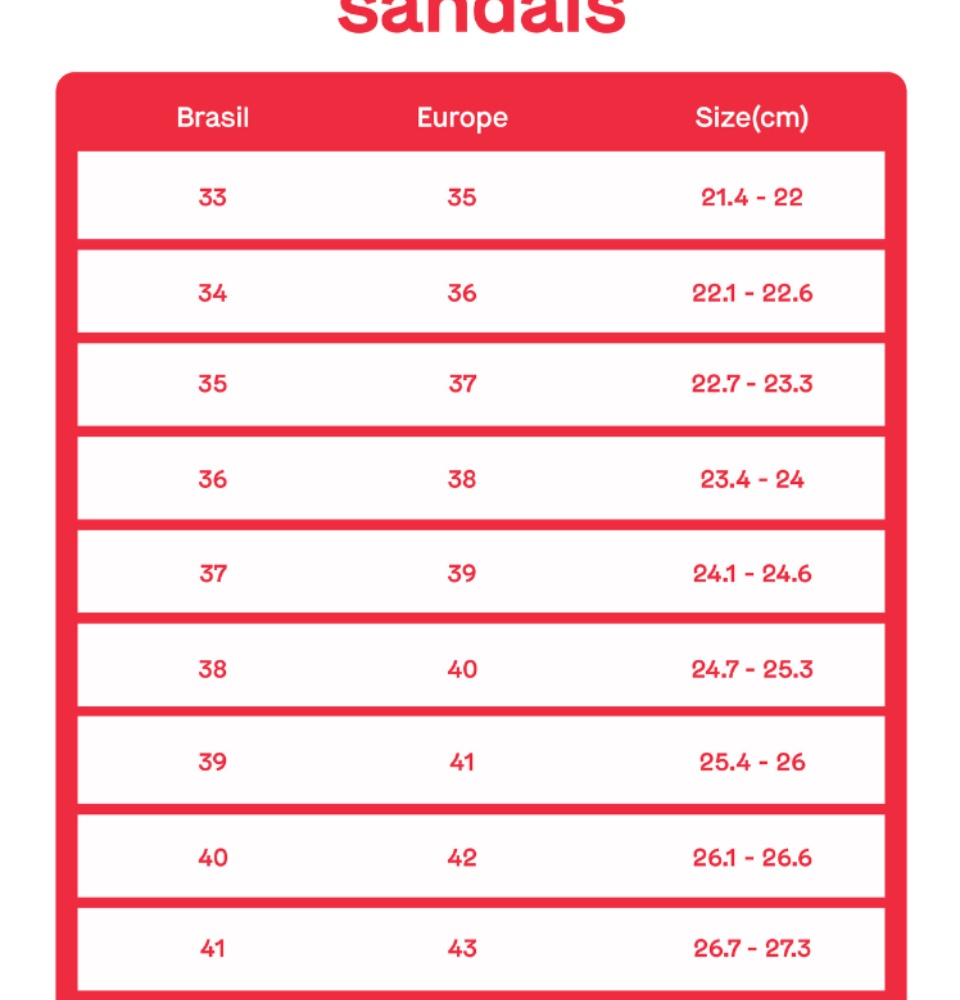 Conversion Havaianas Kids Size Chart Havaiana Sizes Online