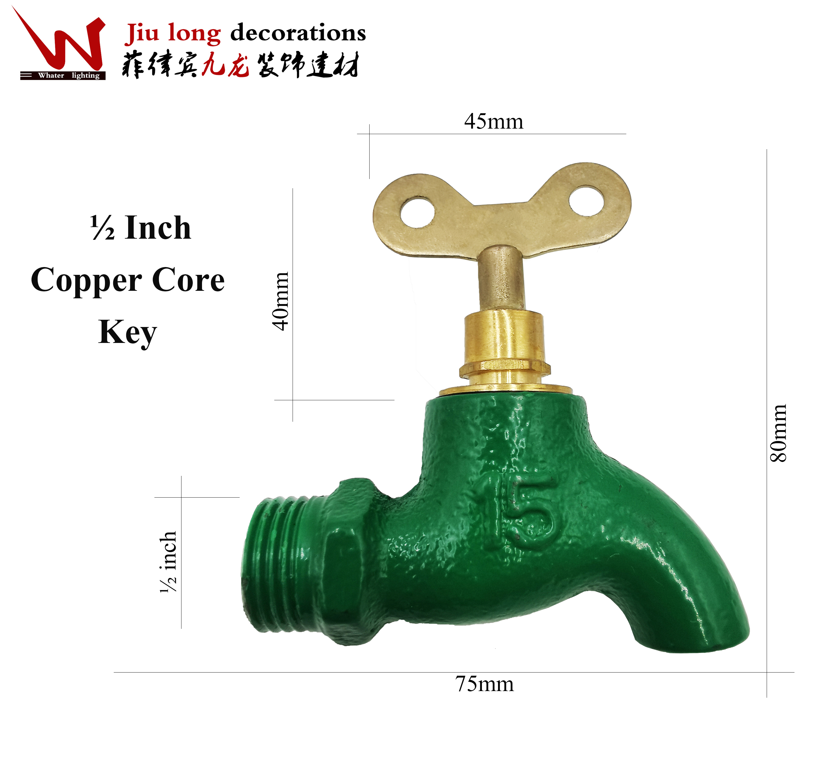 Wall Mounted Kitchen Sink Basin Garden Water Tap Outdoor Faucet