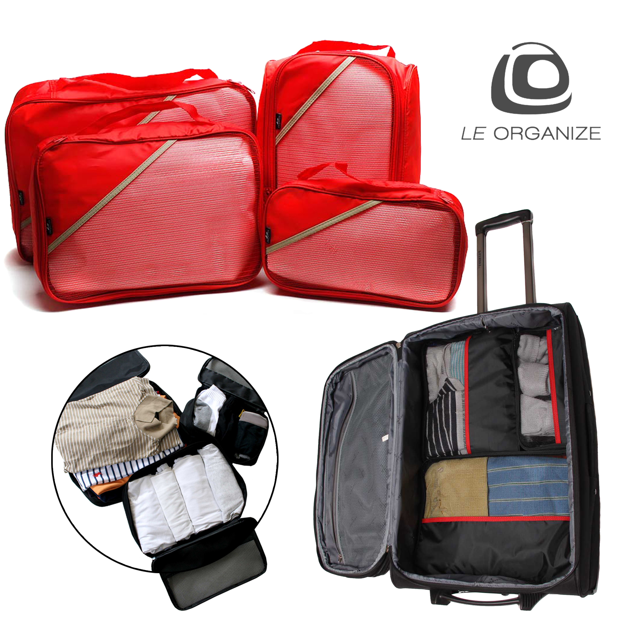 organize luggage