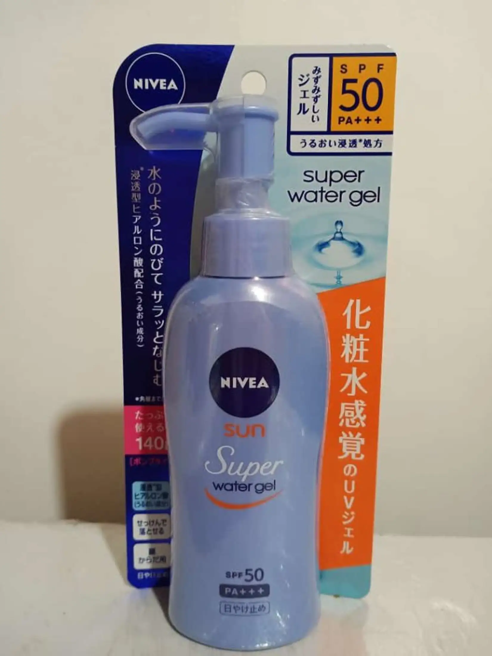 nivea water gel spf 50
