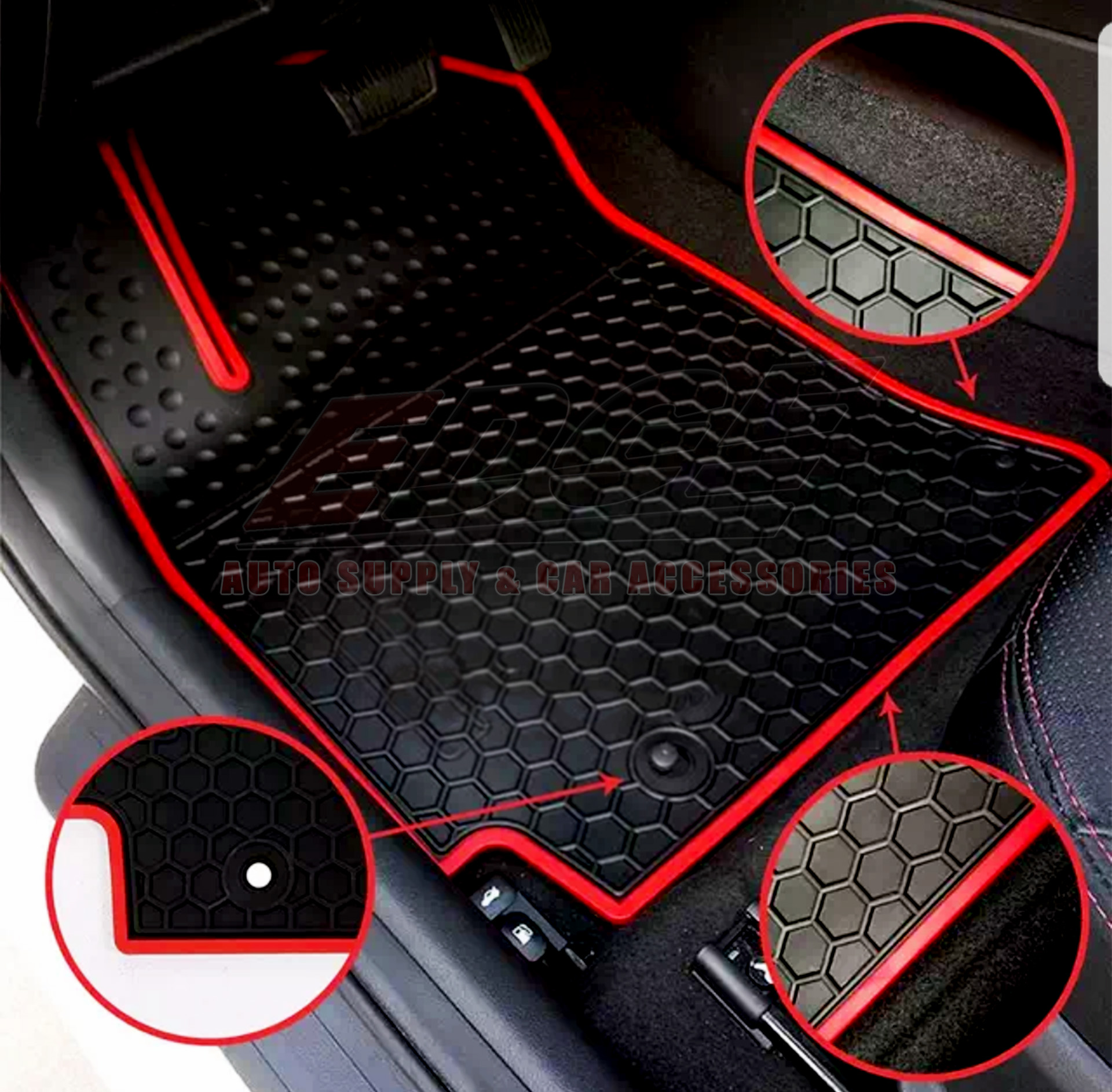 Toyota Hilux 2015 2019 Premium Rubber Matting 5pcs Set Car Mat