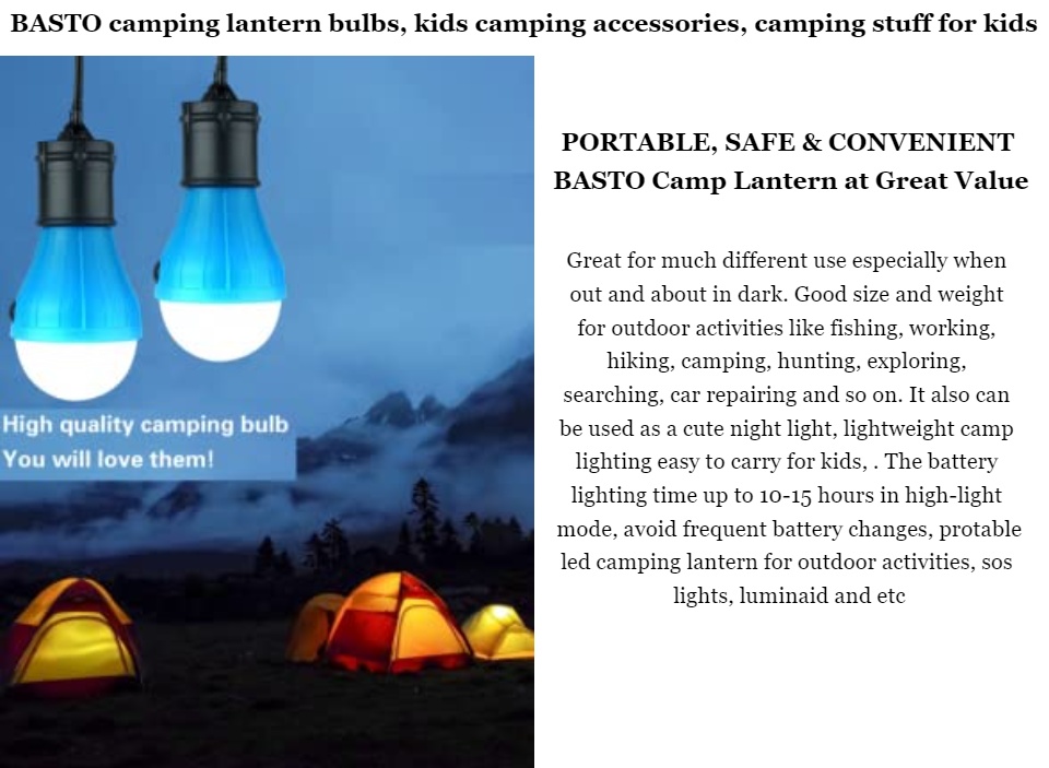 Campings Light [4 Pack] Doukey Portable Camping Lantern Bulb LED Tent Lanterns Emergency Light Camping Essentials Tent Accessories LED Lantern for