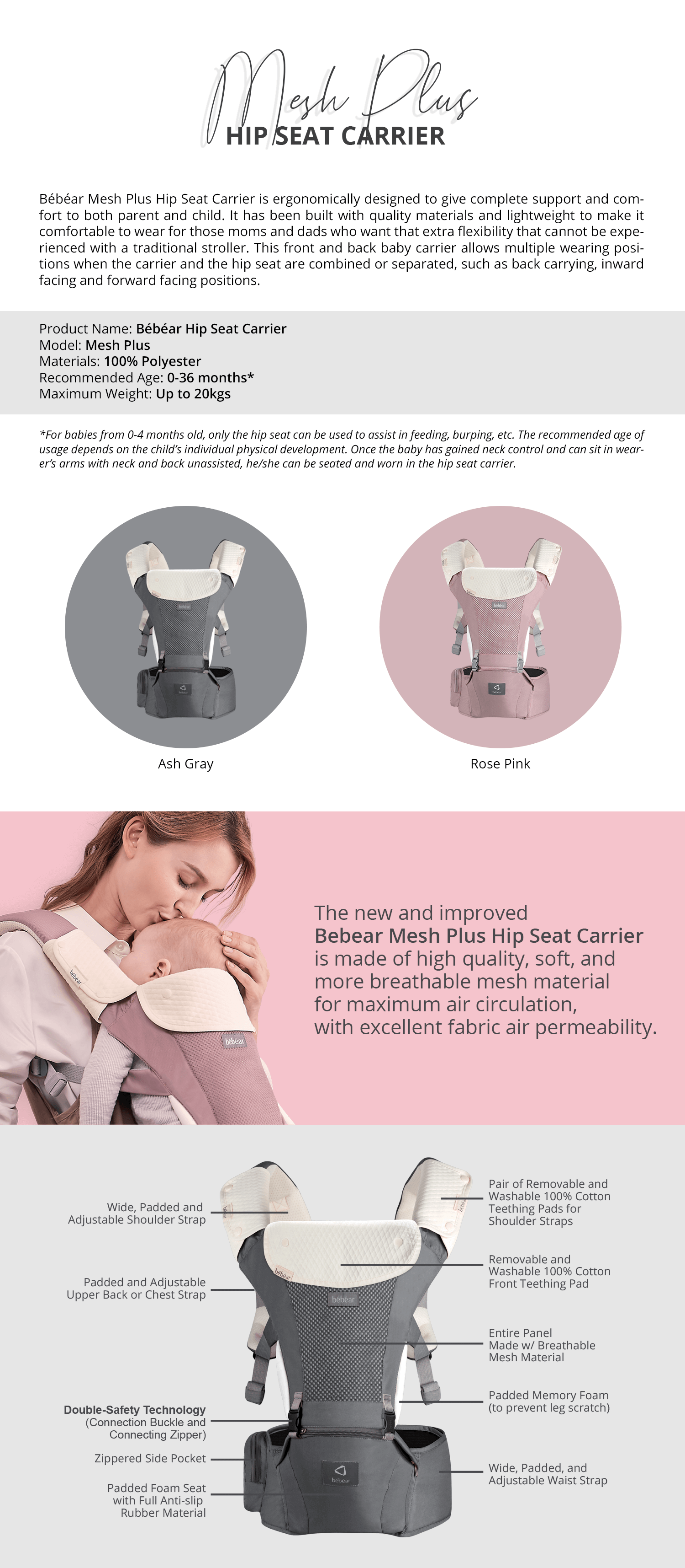 bebear hip seat carrier