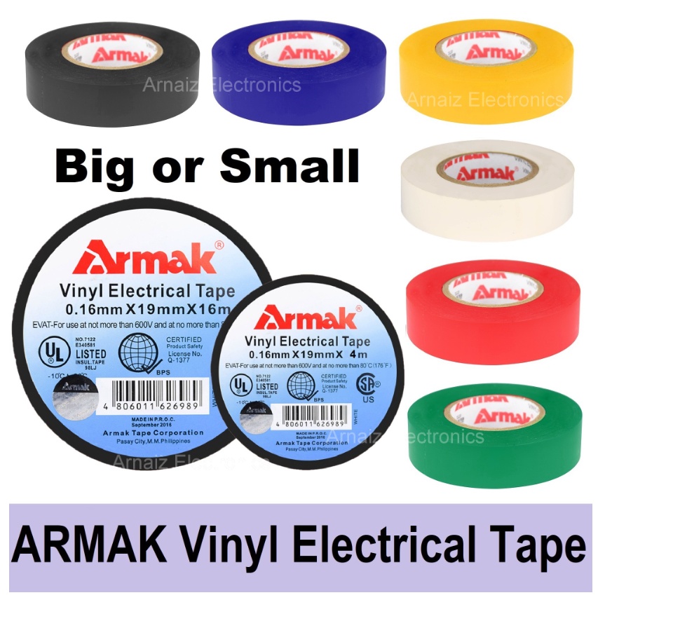 Armak Electrical Tape (Original) Big Small Armak Vinyl Electrical