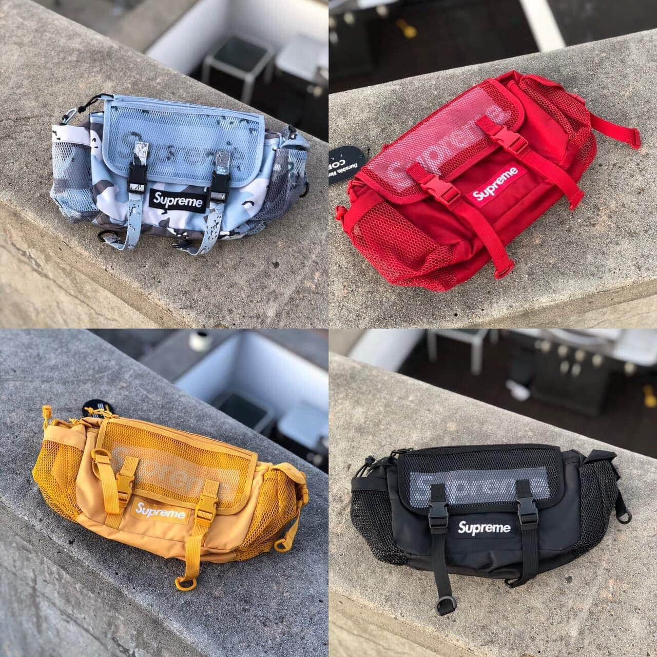 supreme yellow waist bag