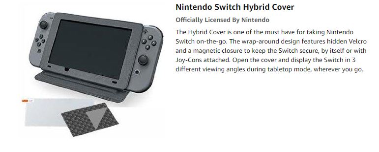 nintendo switch hybrid cover