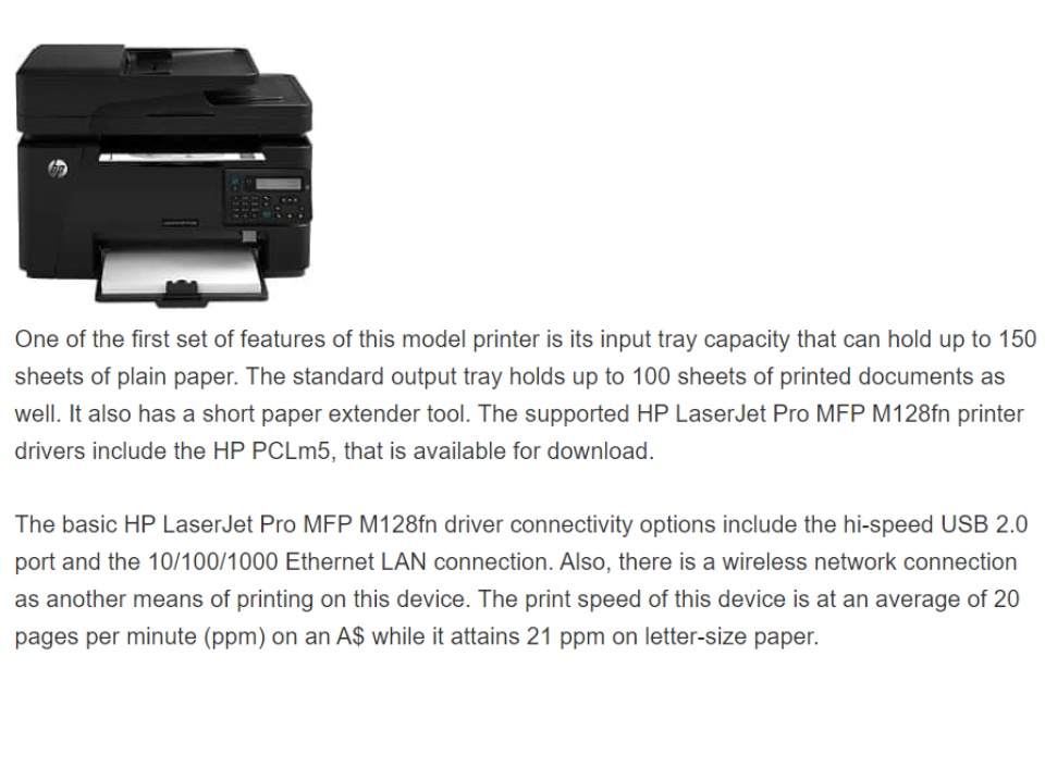 download laserjet pro mfp m128fn