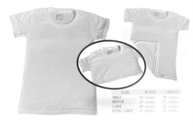 large white t shirts cheap