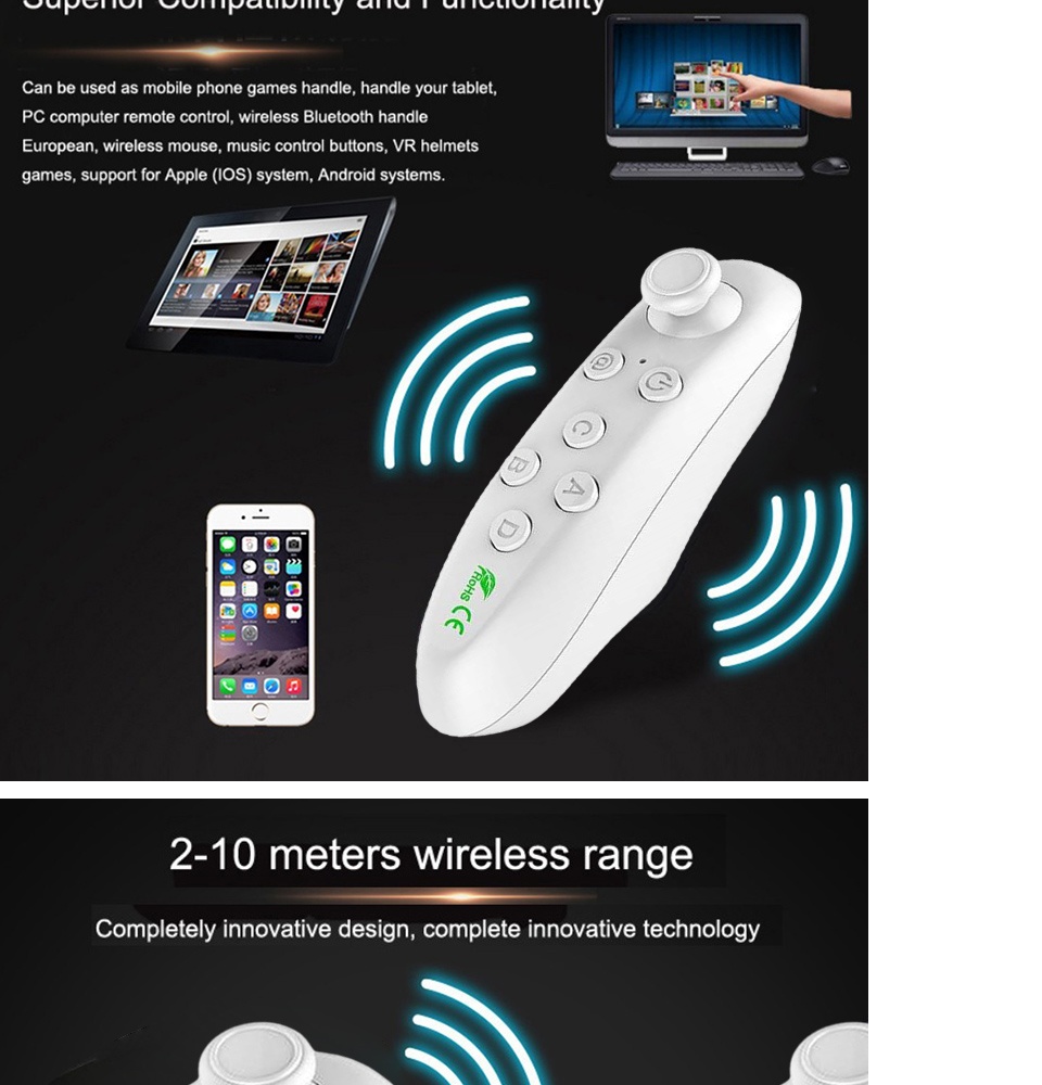 VR Box 3D Virtual Reality Glasses VR Controller Built-in Wide - Main Image