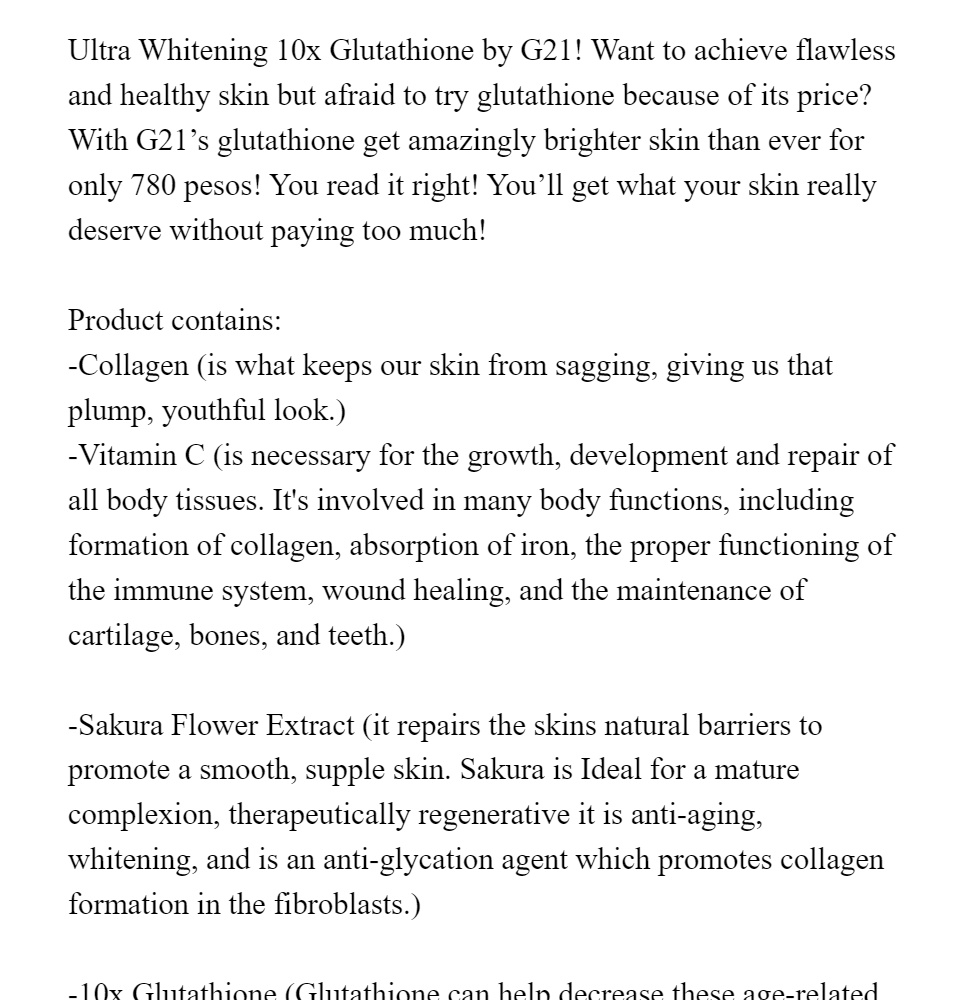 aqua skin gold glutathione review Aqua Skin Gold Capsule Review