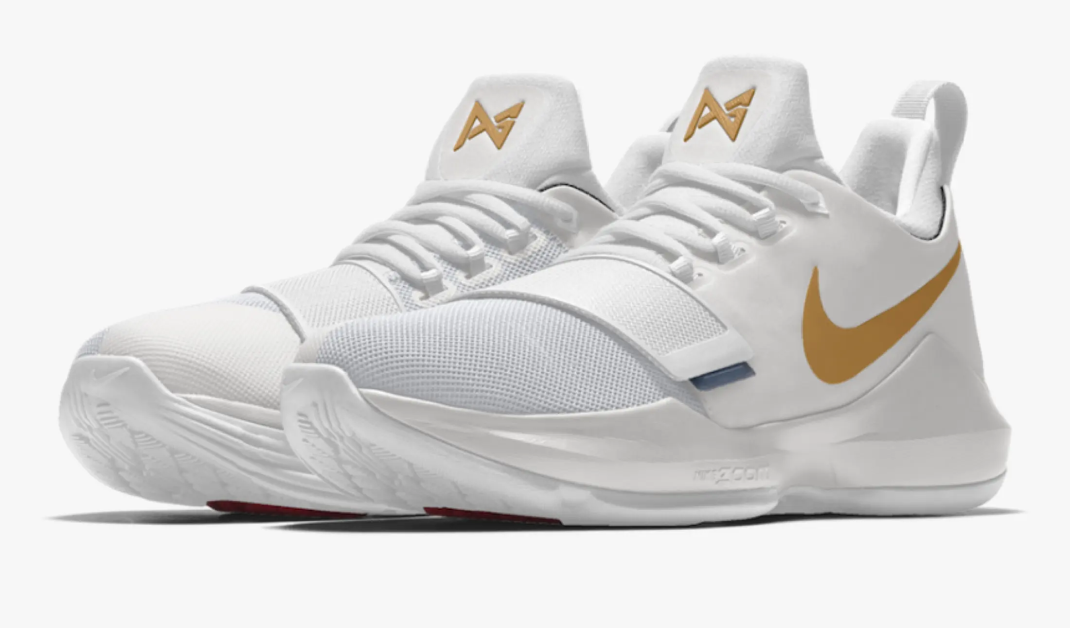 paul george white basketball shoes