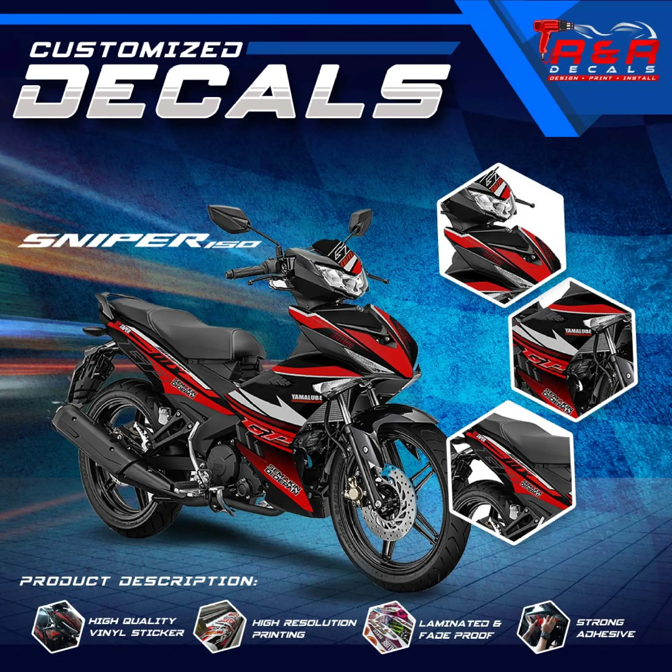 Yamaha Sniper 150 Decal Sticker Lazada Ph