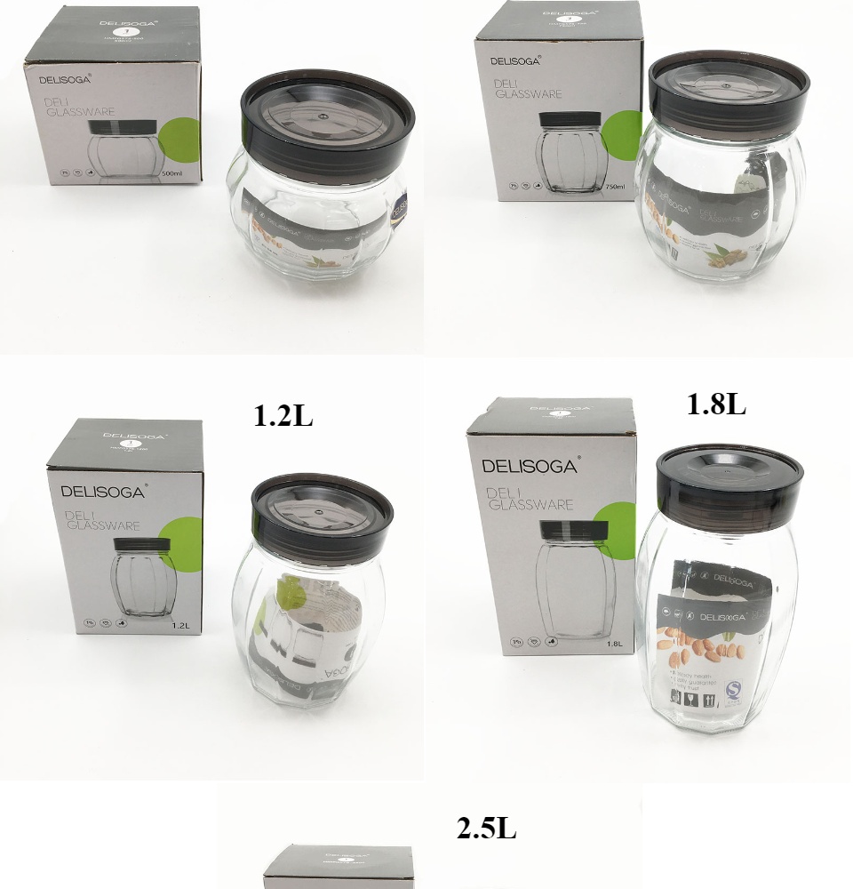 Musa Glass Storage Jars with Airtight Lids – DOFIRA