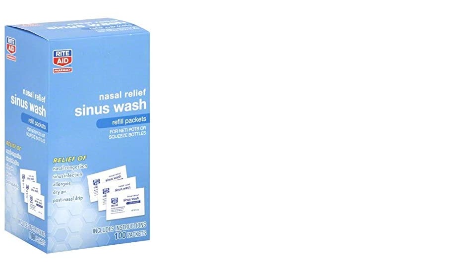 Rite Aid Nasal Relief Sinus Wash With Saline Packets