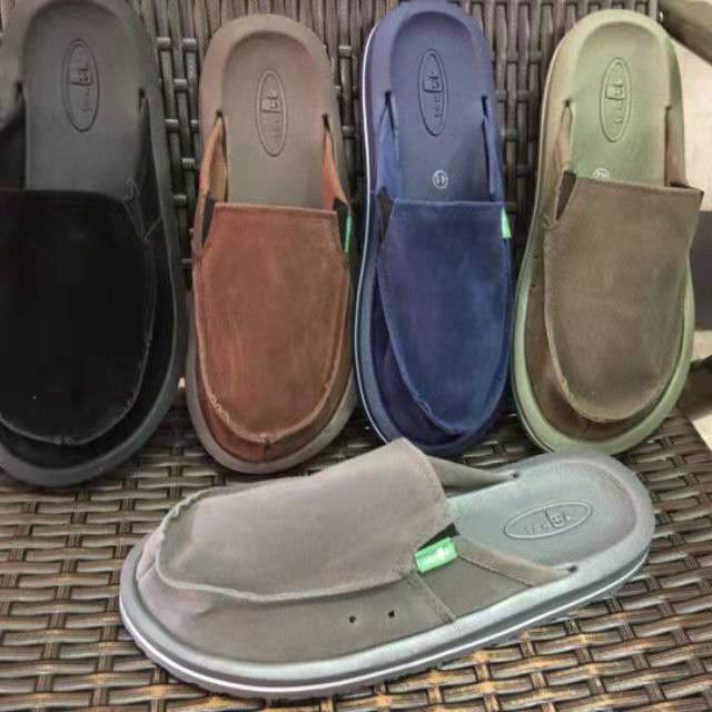 mens leather sanuks