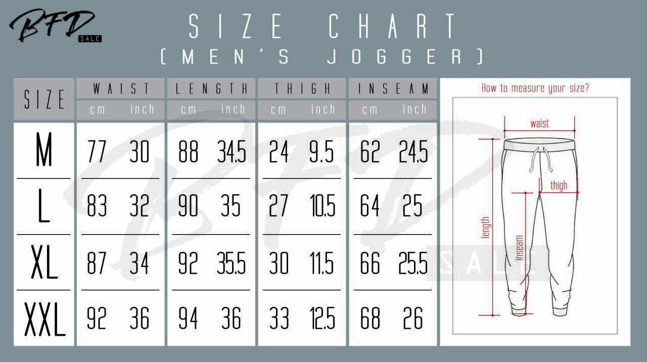 xxl pants size in inches