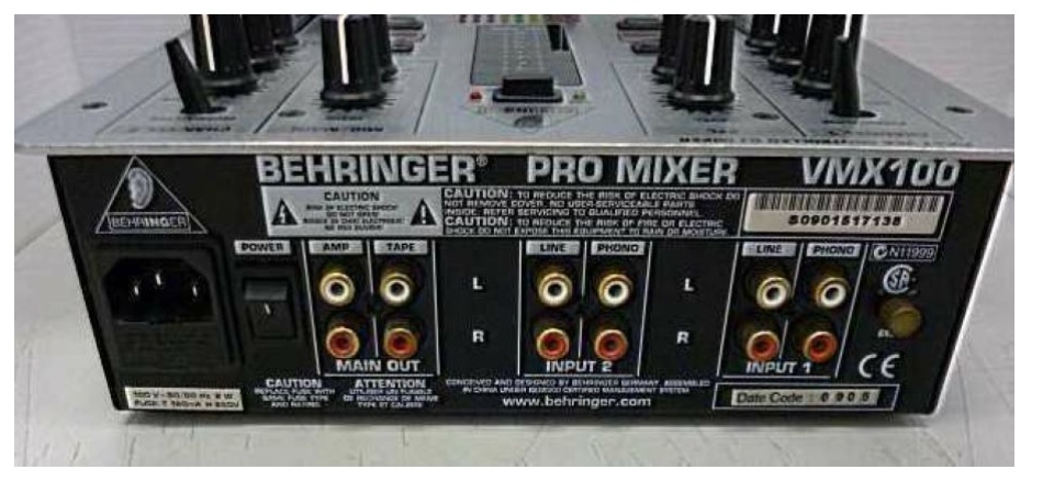 behringer PRO MIXER VMX100 w/BPM Counter