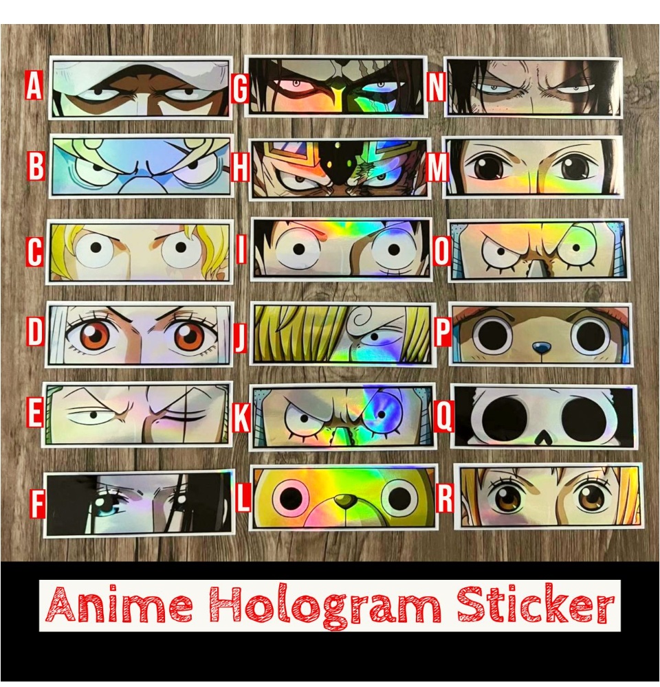 200 Design Holographic Anime Laser Stickers Waterproof for Car Laptop  Wholesale