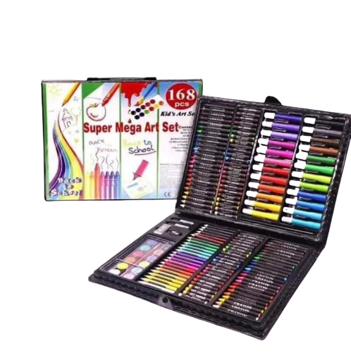 168 Pieces Deluxe Art Set Supplies For Painting Drawing Set Colored Pencil Kit With Oil Pastels Markers Paint Brush Watercolor Cakes And Drawing Tools A Great Gift For Children And Adults Black