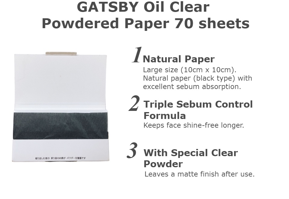 Mandom - Gatsby Powdered Oil Clear Paper