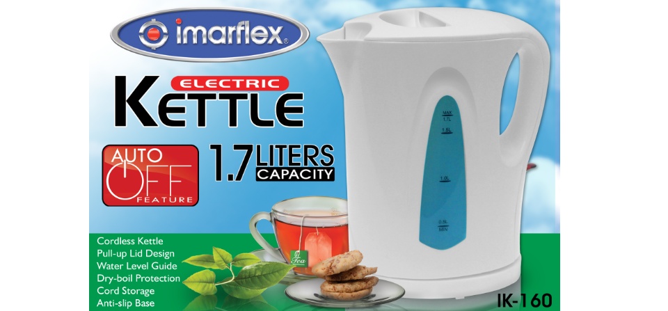 Imarflex Electric Kettle Liters IK-160 Lazada PH