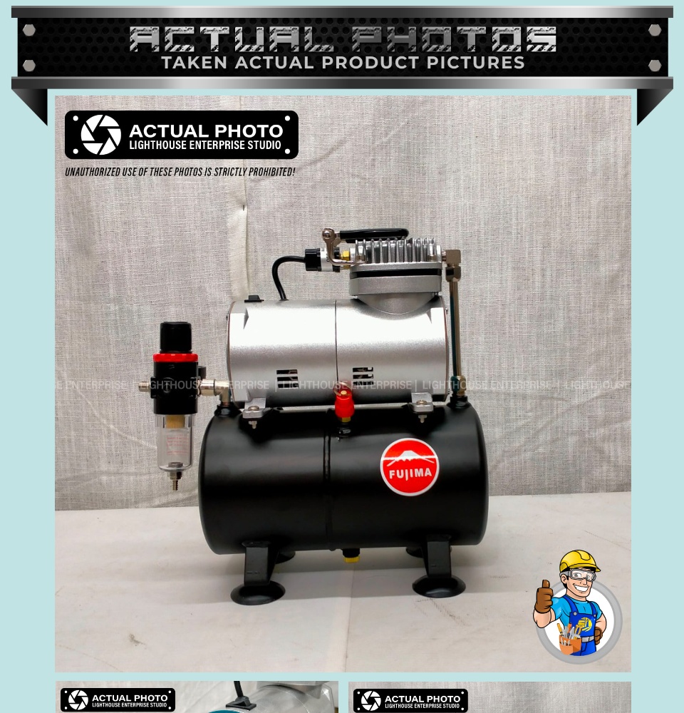 Fujima's powerful F-AS168 Air Brush Compressor!