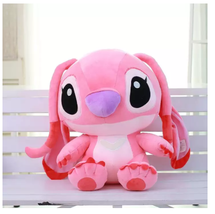 pink stitch stuffed toy