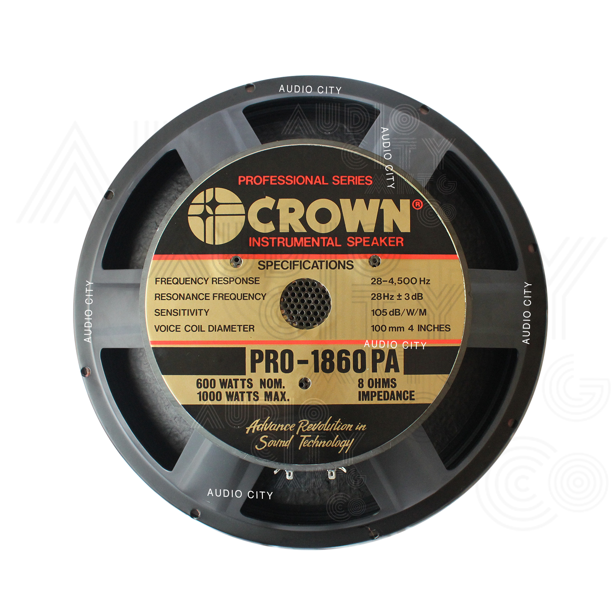 crown speaker 18 inches