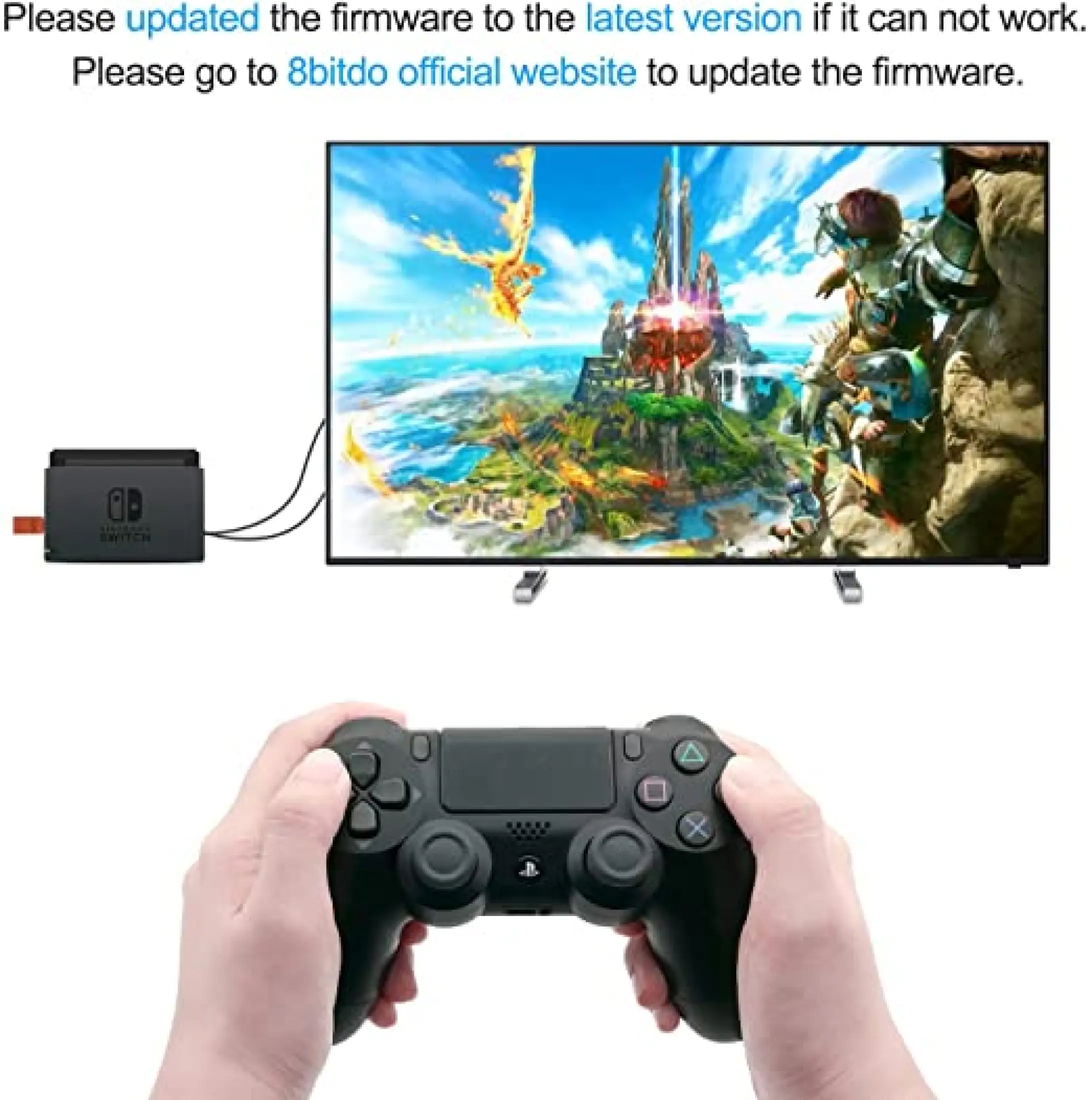 Game Master 8bitdo Wireless Bt Adapter For Ps 5 Ps4 Ps3 Switch Pro Switch Joy Con Xbox One S X Bluetooth Controller Wii Mote Wii U Pro