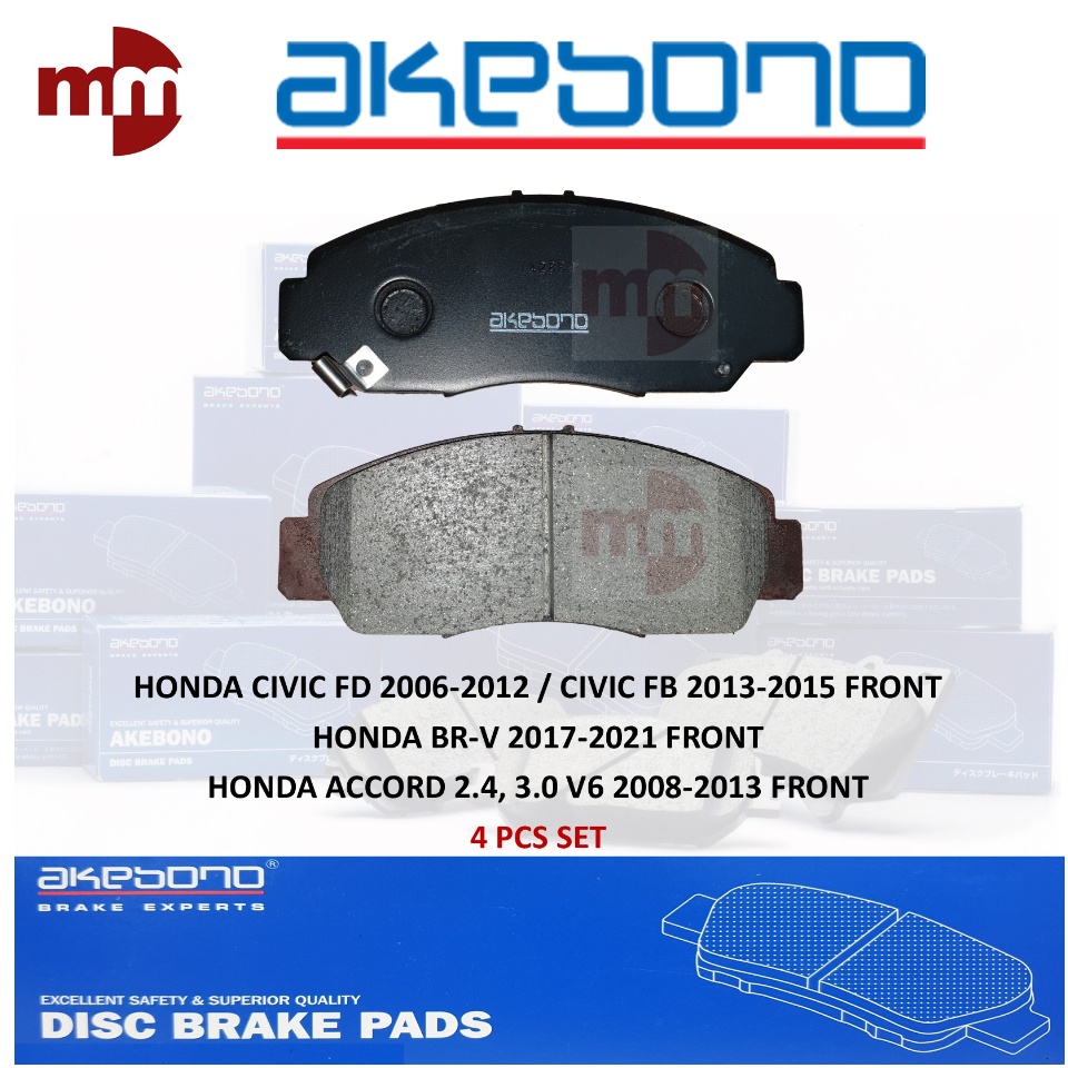 AKEBONO BRAKE PADS for HONDA CIVIC FD 2006-2012 CIVIC F B 2013