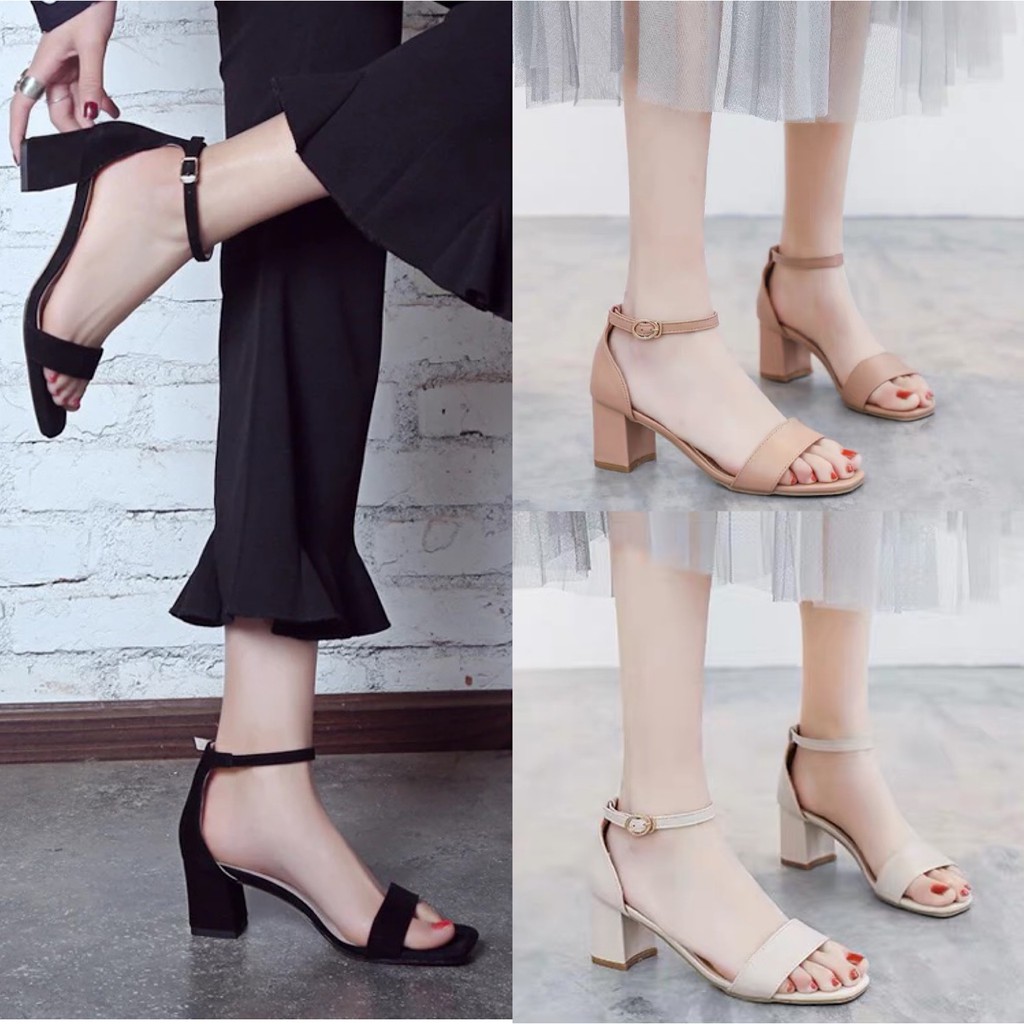 trendy block heels