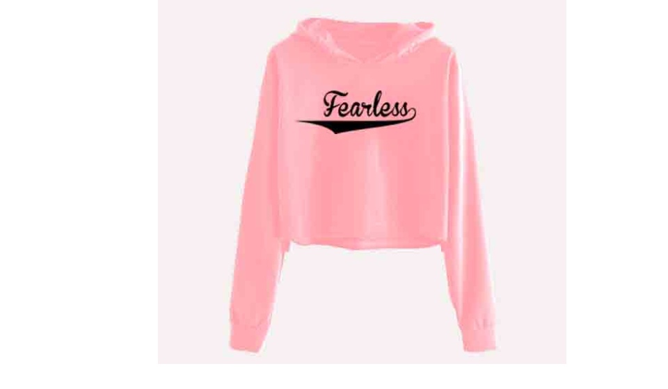 lazada crop top hoodie